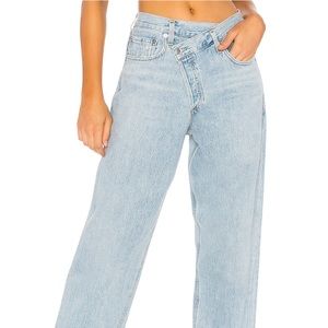 AGOLDE cross cross upsized jean in suburbia